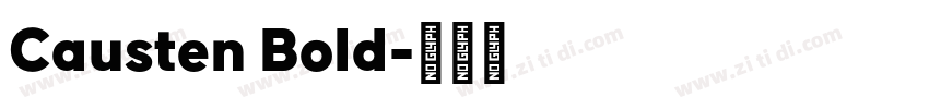 Causten Bold字体转换